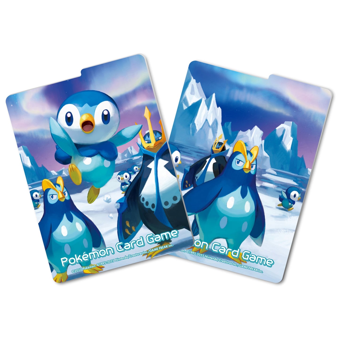 Pokémon TCG Deck Case – Piplup, Prinplup & Empoleon | Water-Type Evolution Design