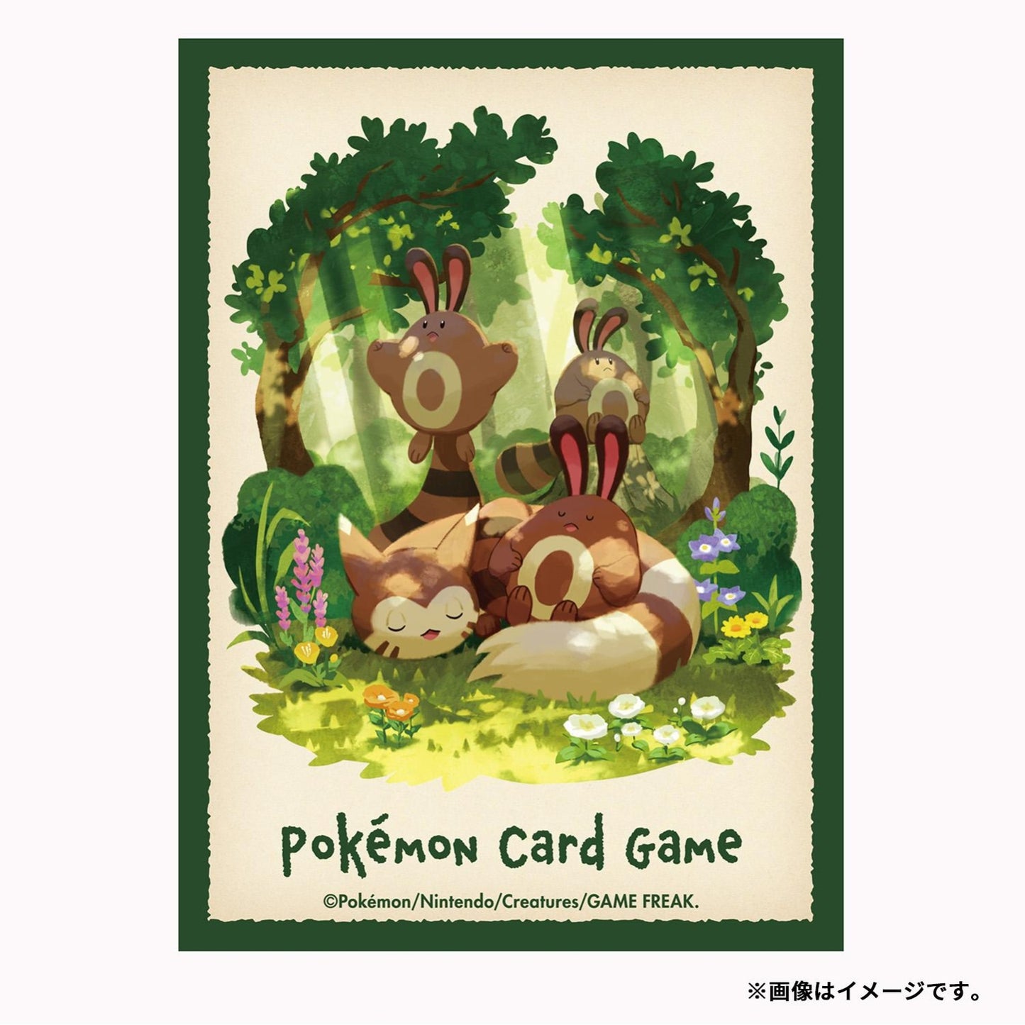 Pokémon TCG Deck Shield “Furret & Sentret” | 64-Sleeve Set | Cute Pokémon Companions Edition