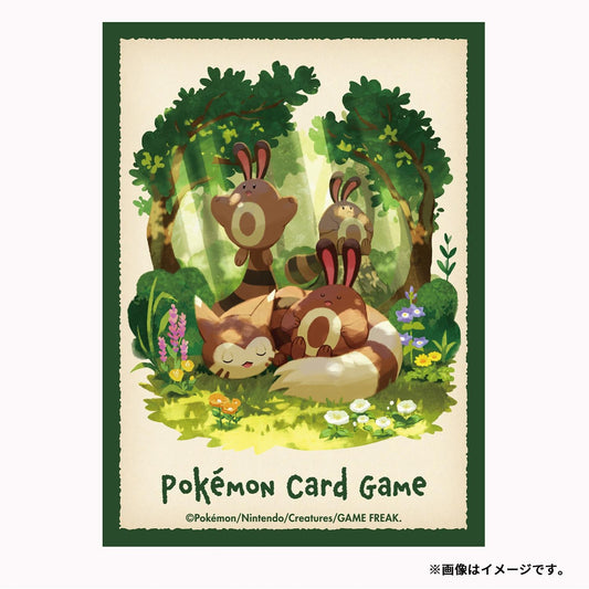 Pokémon TCG Deck Shield “Furret & Sentret” | 64-Sleeve Set | Cute Pokémon Companions Edition