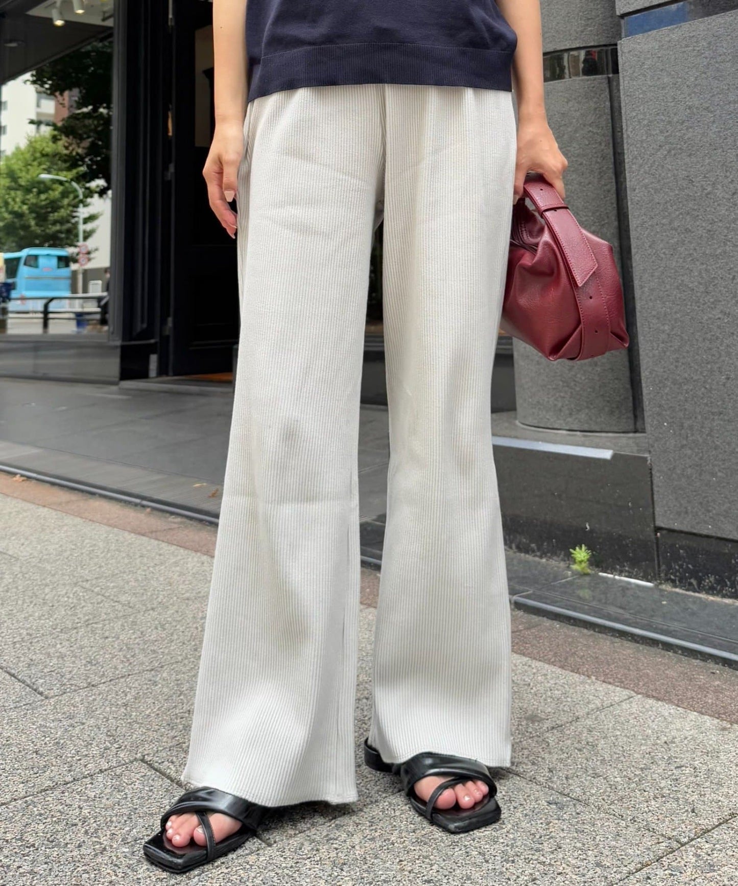 CIAOPANIC TYPY Ribbed Slim Pants | Flattering Minus 3kg Look | Unisex S–L