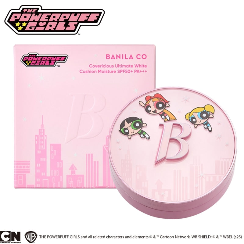 BANILA CO × Powerpuff Girls Coverlicious Ultimate White Cushion Moisture | Limited Edition | SPF50+ PA+++ | 14g