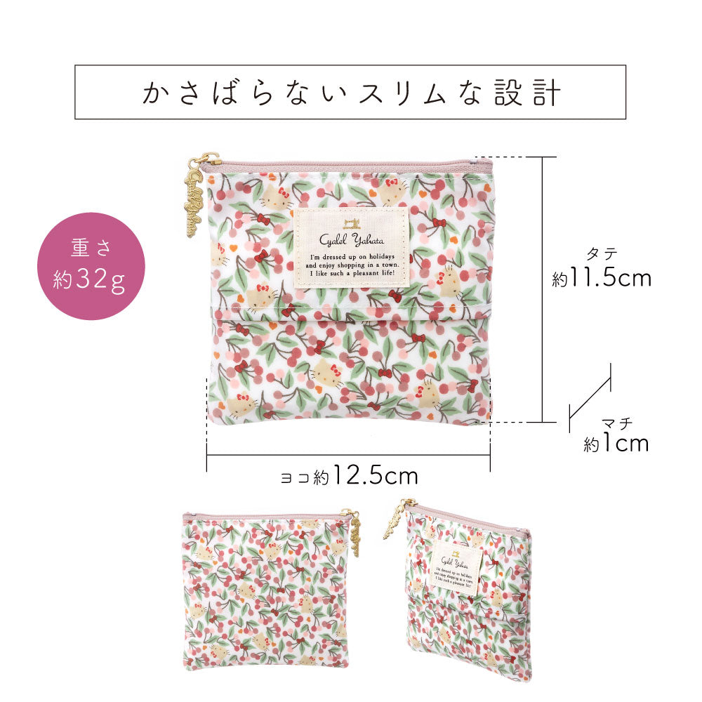Sanrio Characters Tissue Pouch | Liberty Print Collaboration | Hello Kitty & My Melody | Compact Cosmetic & Mini Pouch