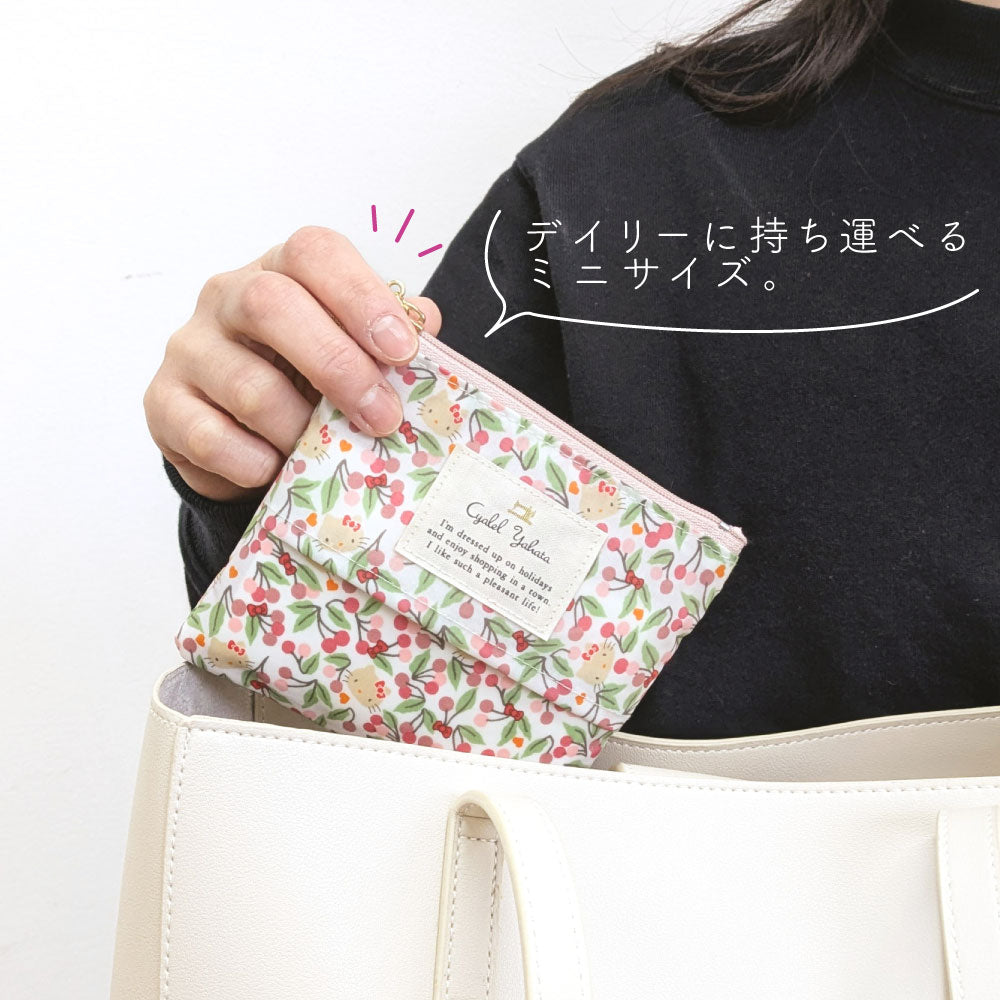 Sanrio Characters Tissue Pouch | Liberty Print Collaboration | Hello Kitty & My Melody | Compact Cosmetic & Mini Pouch
