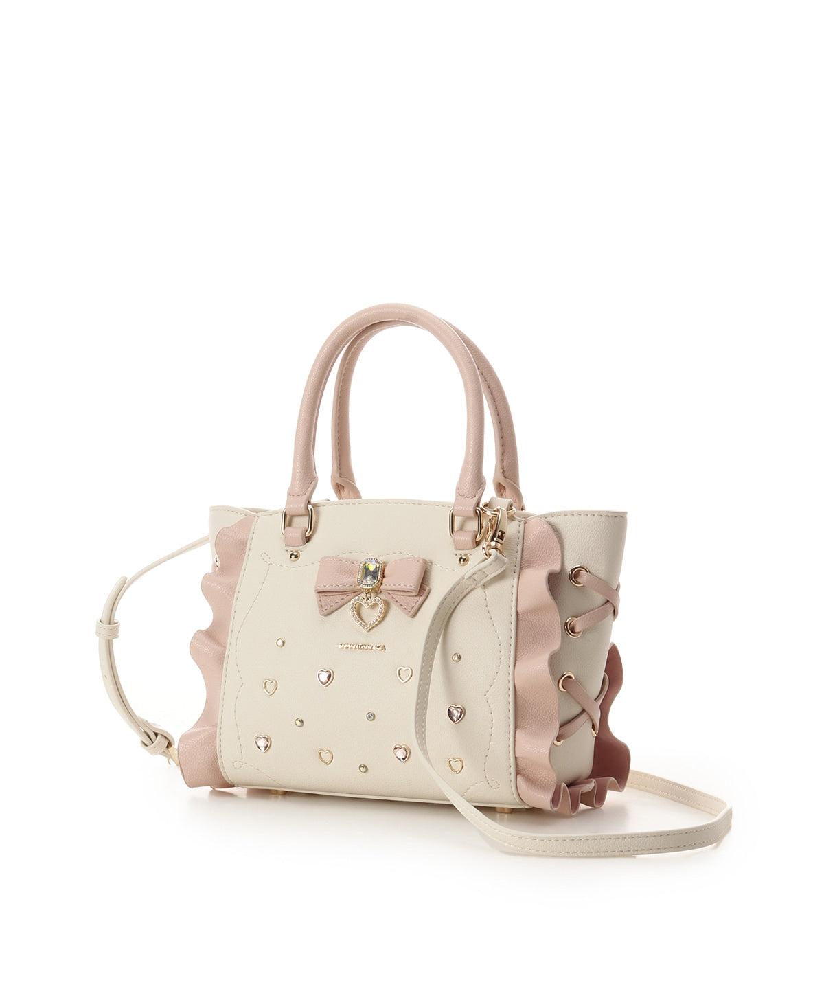 SAMANTHAVEGA Ribbon Jewelry Flutter Mini Bag  2-Way Pastel Bijou Shoulder & Handbag