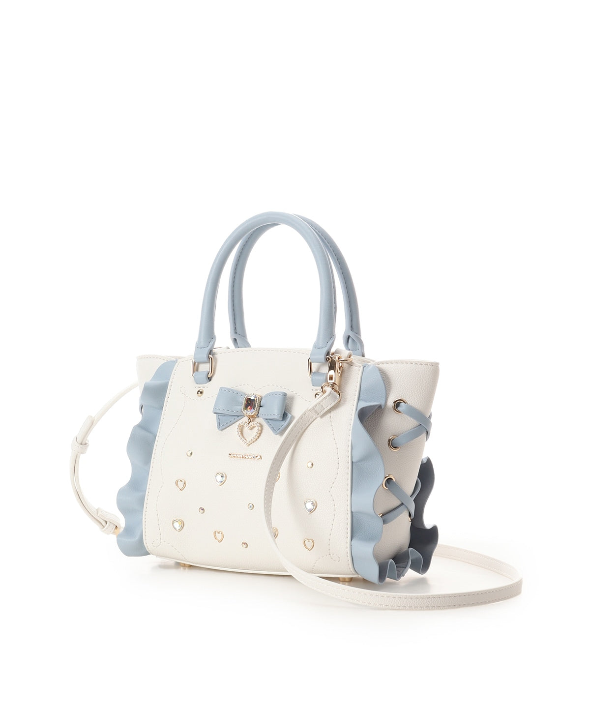 SAMANTHAVEGA Ribbon Jewelry Flutter Mini Bag  2-Way Pastel Bijou Shoulder & Handbag