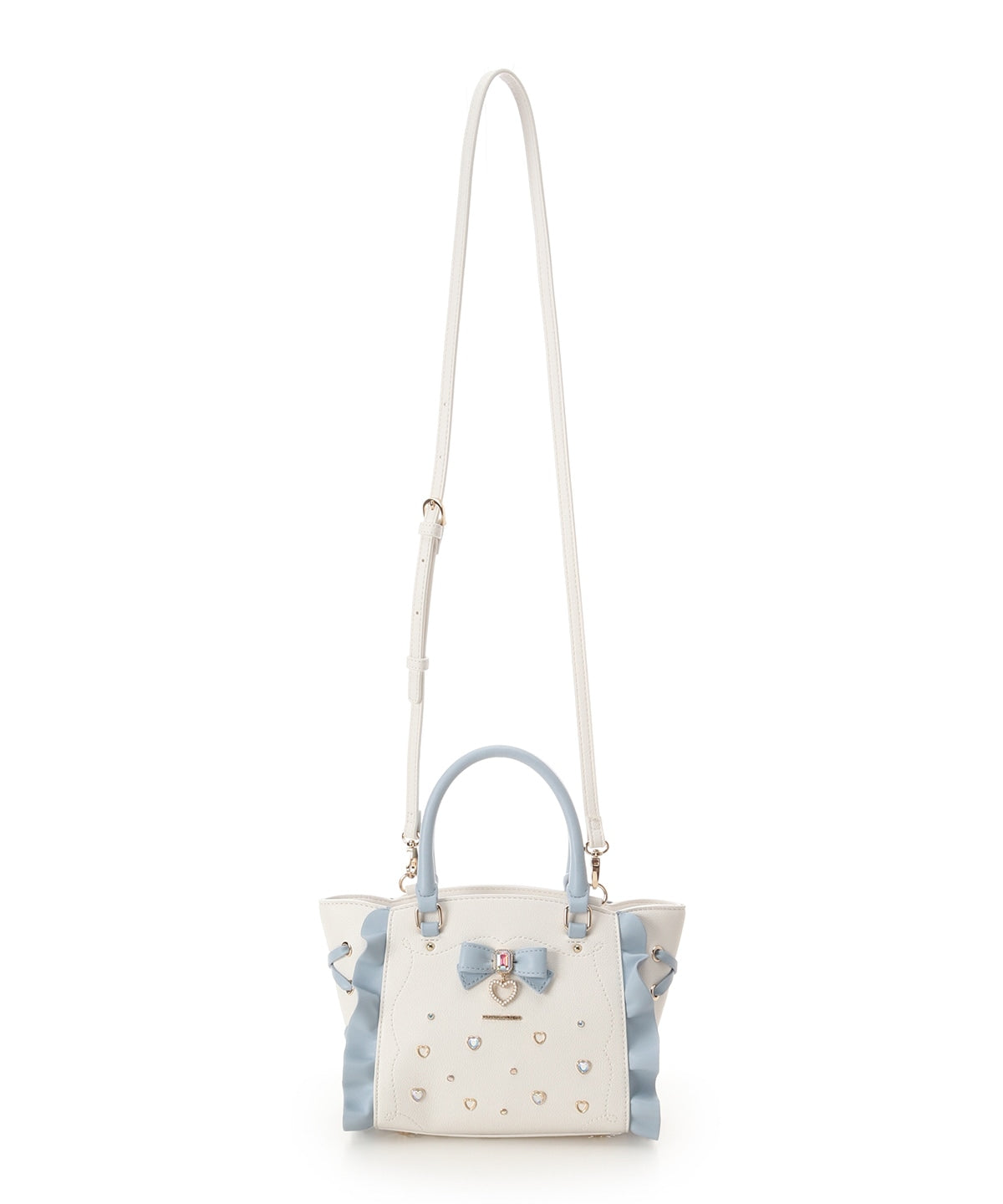 SAMANTHAVEGA Ribbon Jewelry Flutter Mini Bag  2-Way Pastel Bijou Shoulder & Handbag