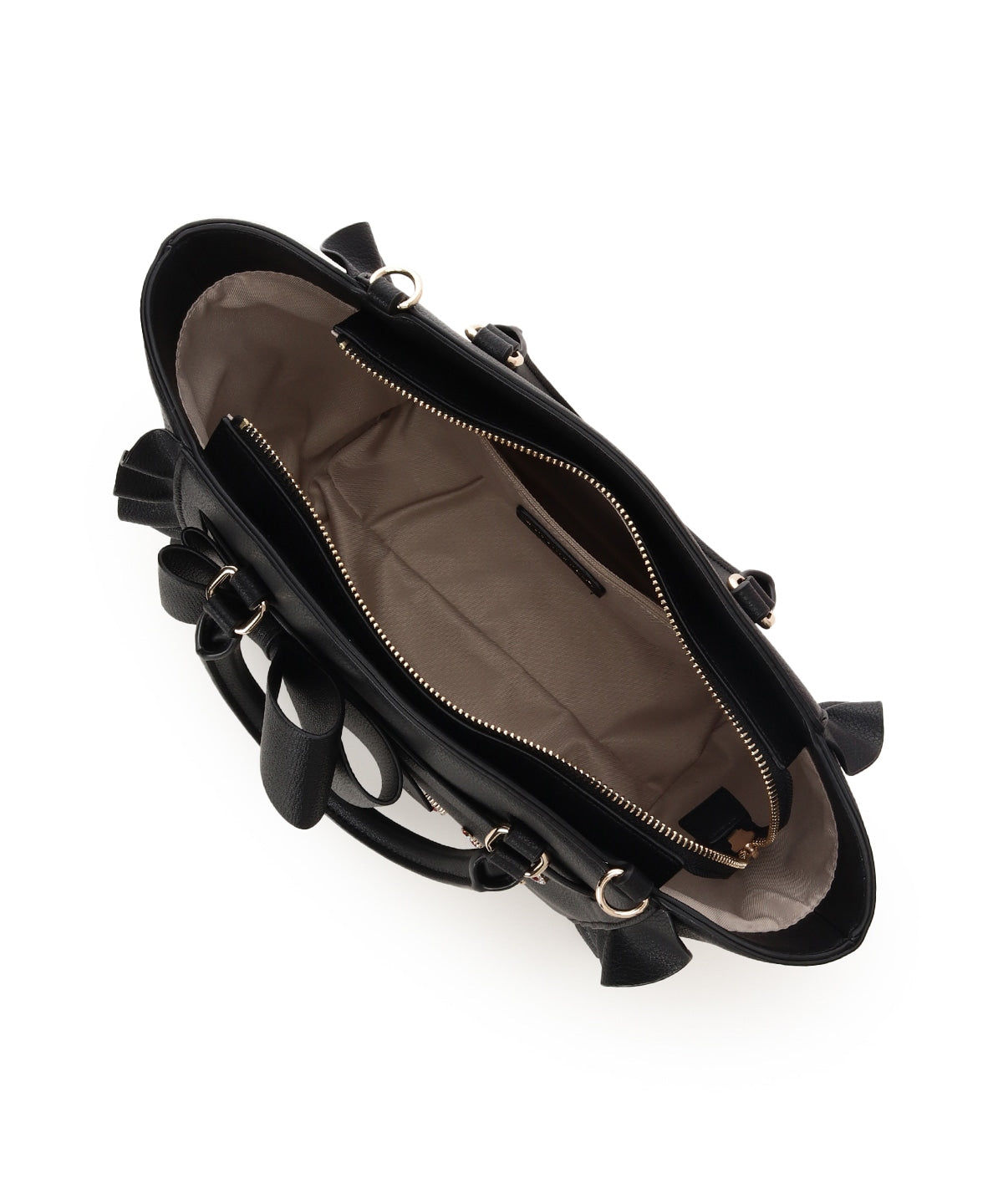 SAMANTHAVEGA Blossom Ribbon Flutter (Small) | Jewel Heart & Pearl Embellished 2-Way Bag
