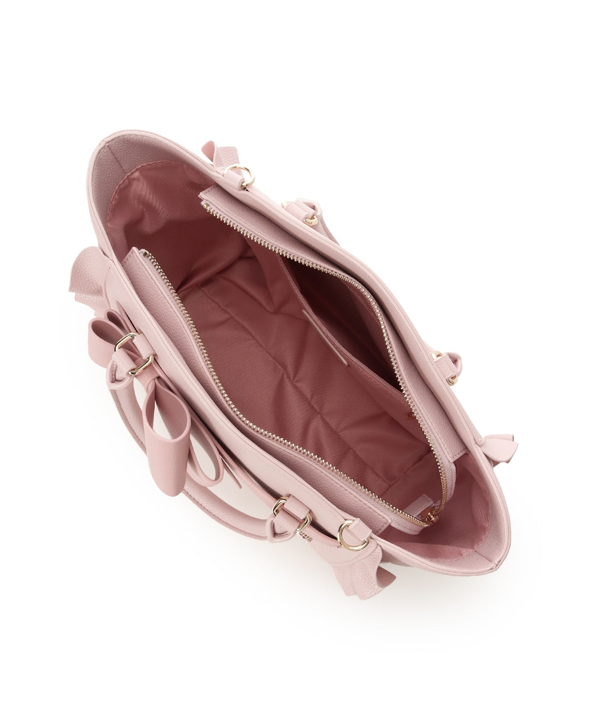 SAMANTHAVEGA Blossom Ribbon Flutter (Small) | Jewel Heart & Pearl Embellished 2-Way Bag