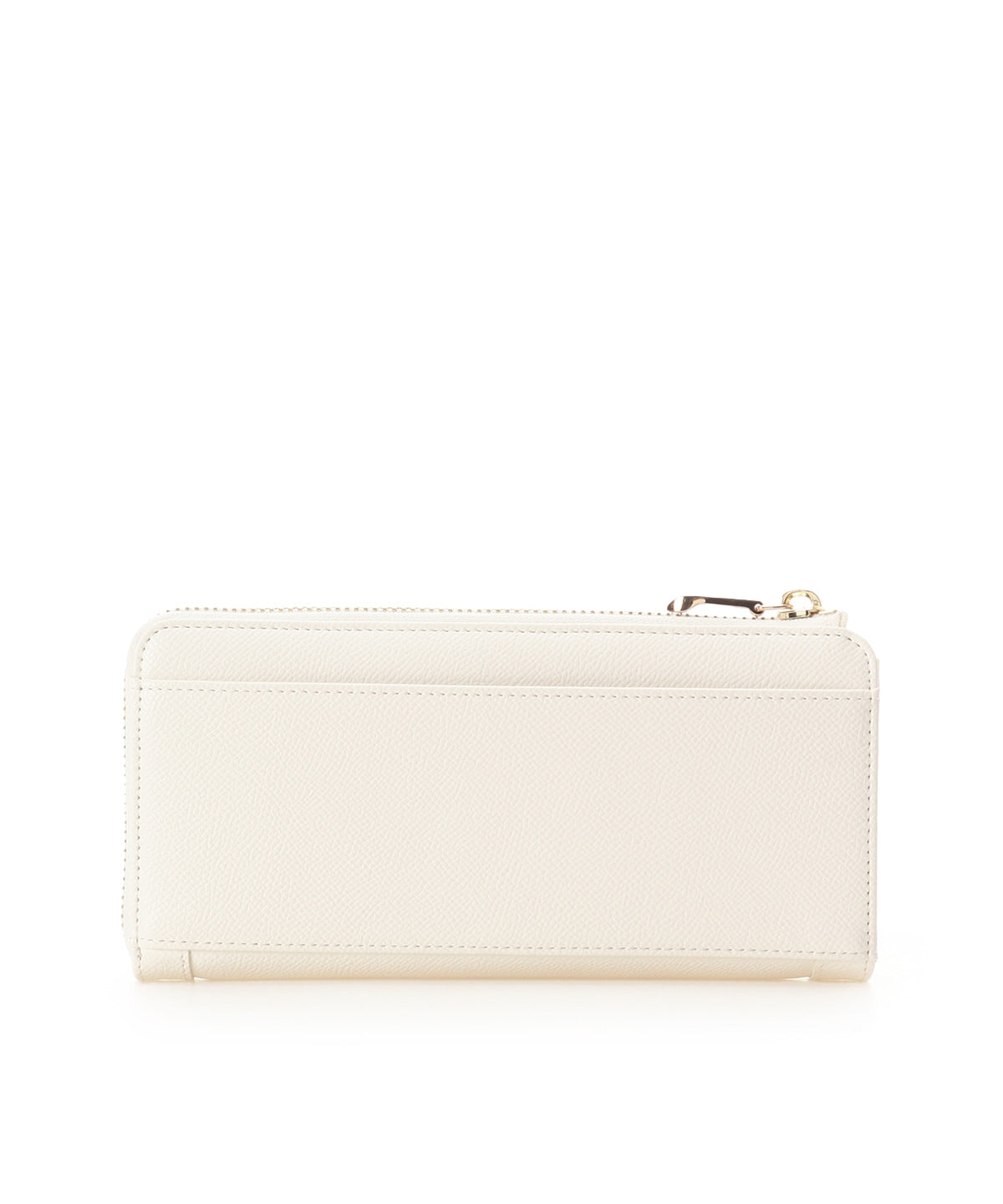 SAMANTHAVEGA Jewel Ribbon Long Wallet | Elegant L-Zip with Bijou Accent