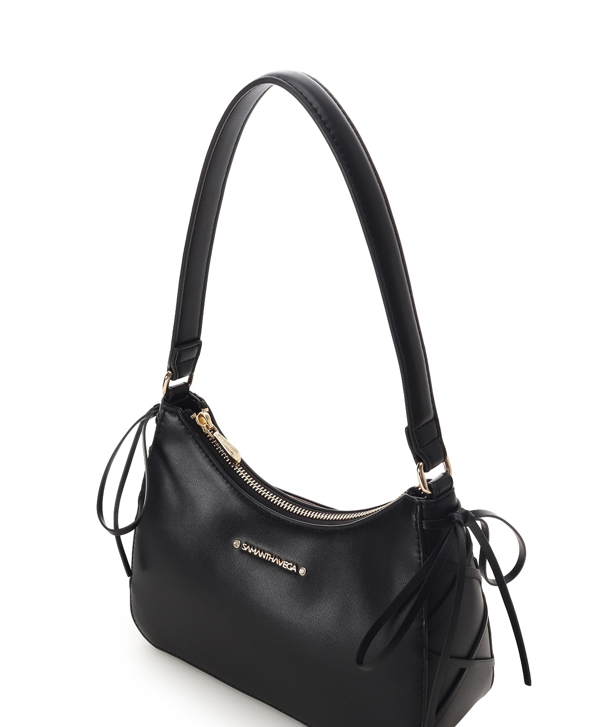SAMANTHAVEGA Balletcore Lace-Up One-Shoulder Bag | Trendy Korean-Inspired Crossbody