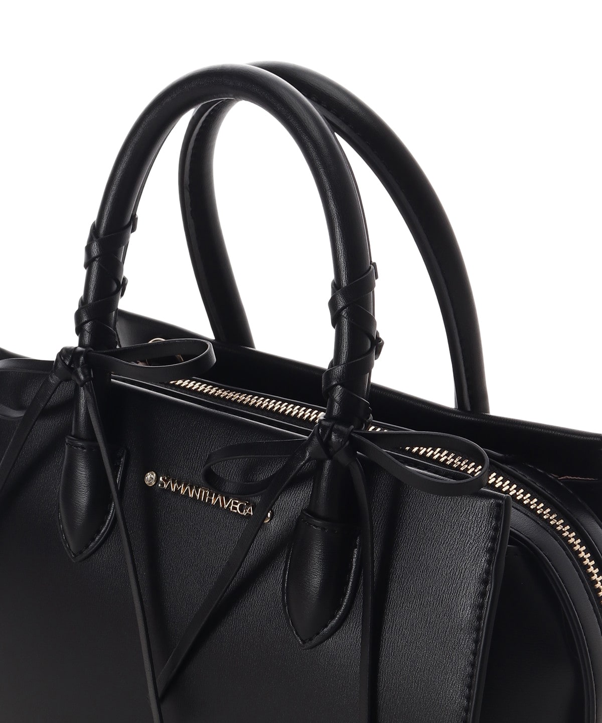 SAMANTHAVEGA Balletcore Lace-Up Handbag  Korean Trend-Inspired 2-Way Bag