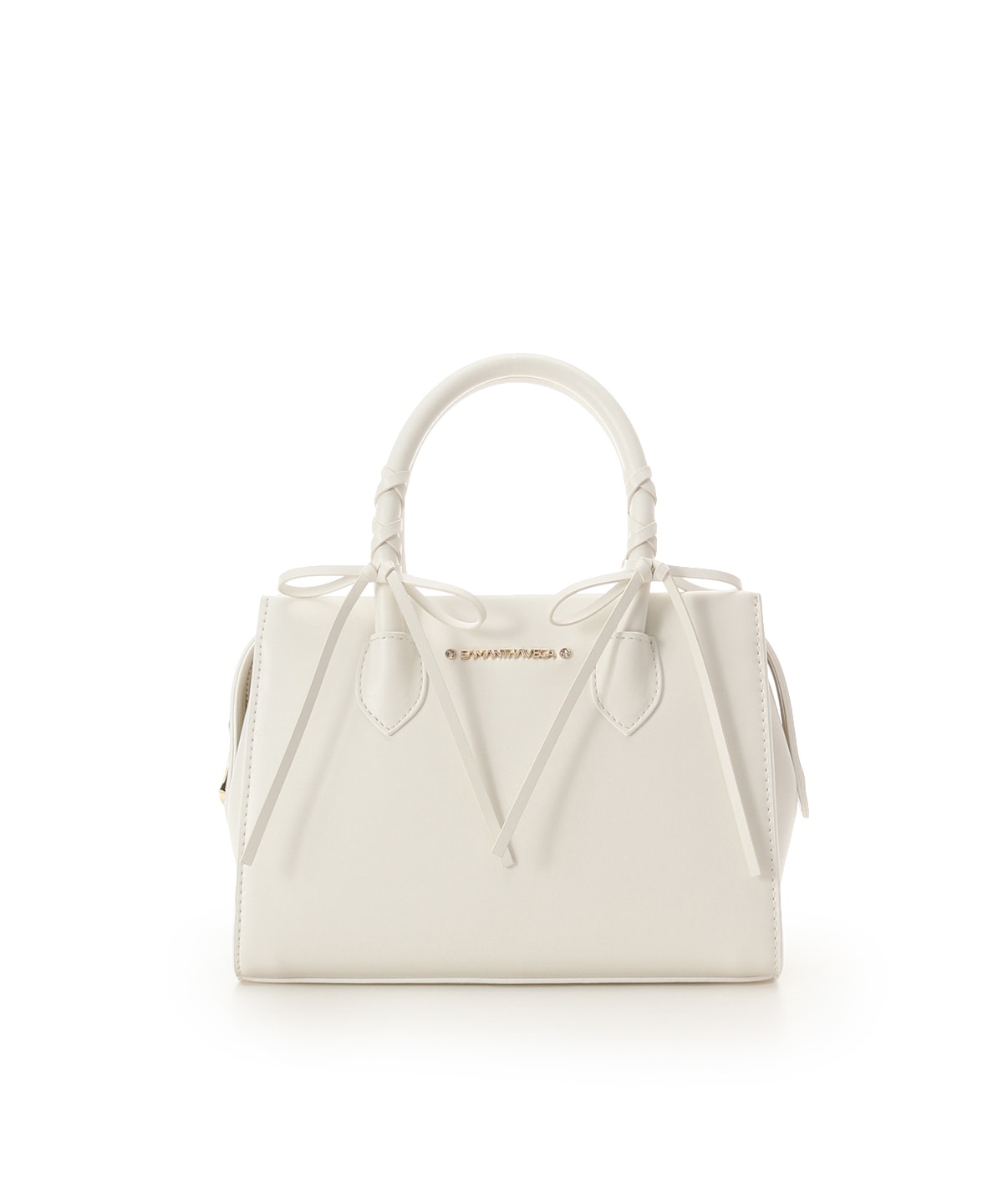 SAMANTHAVEGA Balletcore Lace-Up Handbag  Korean Trend-Inspired 2-Way Bag