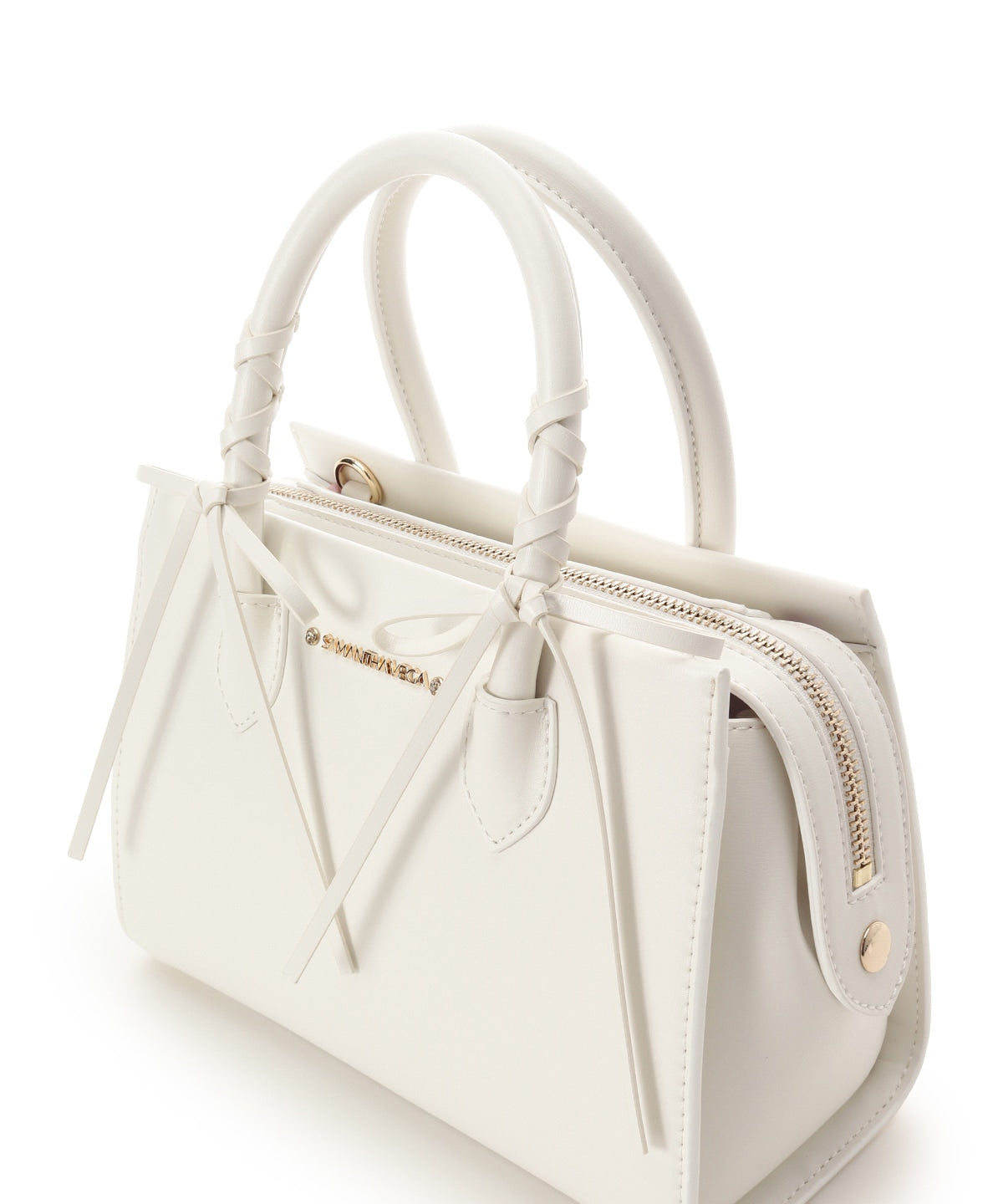 SAMANTHAVEGA Balletcore Lace-Up Handbag  Korean Trend-Inspired 2-Way Bag