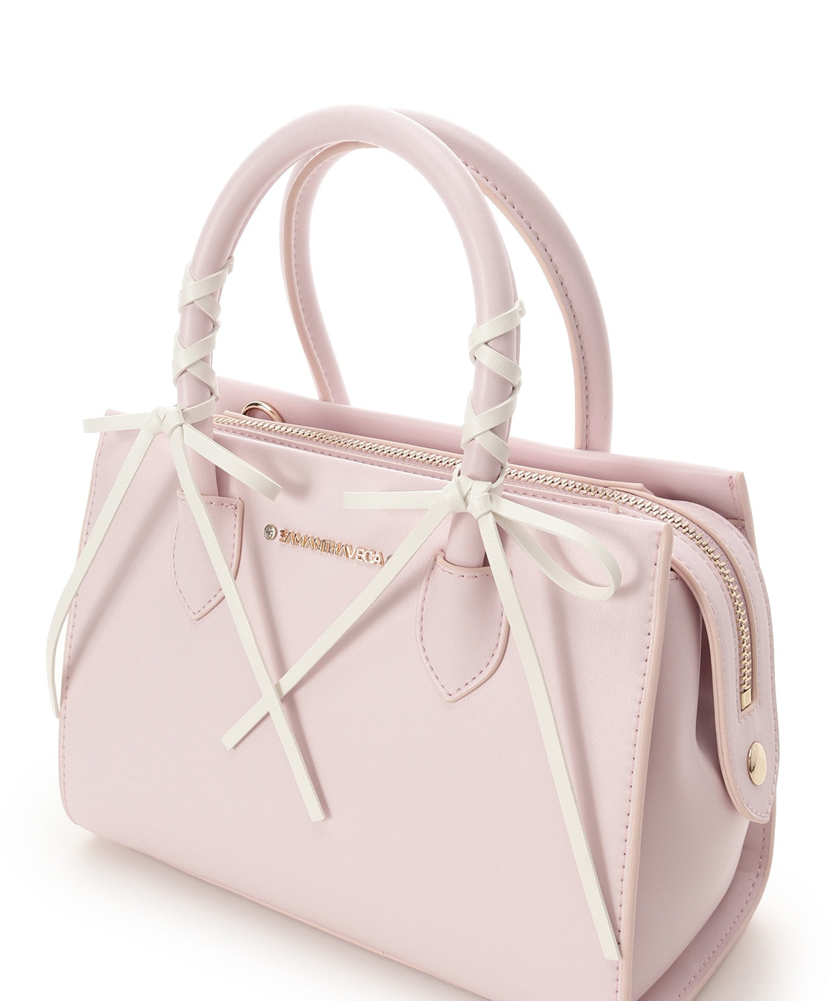 SAMANTHAVEGA Balletcore Lace-Up Handbag  Korean Trend-Inspired 2-Way Bag