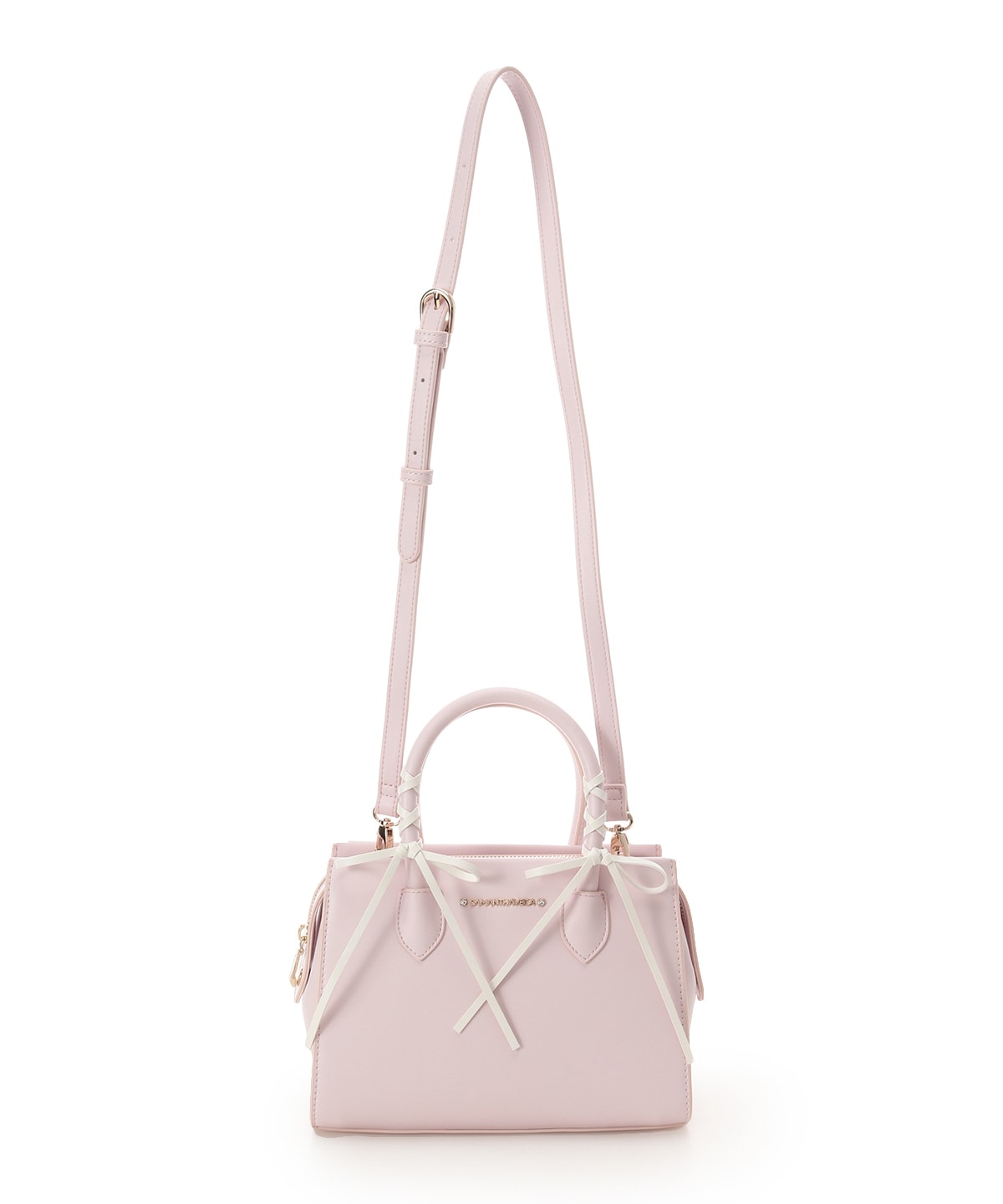 SAMANTHAVEGA Balletcore Lace-Up Handbag  Korean Trend-Inspired 2-Way Bag