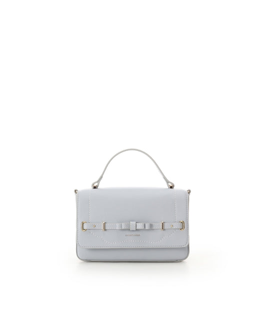 SAMANTHAVEGA Barrette Ribbon Shoulder Bag | 2-Way Compact Elegance