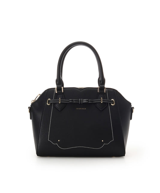 SAMANTHAVEGA Barrette Ribbon Handbag  Elegant Bow Accent Shoulder & Tote Bag