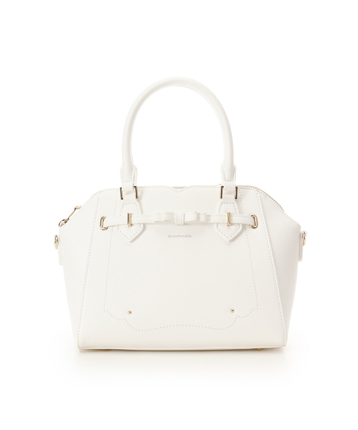 SAMANTHAVEGA Barrette Ribbon Handbag  Elegant Bow Accent Shoulder & Tote Bag