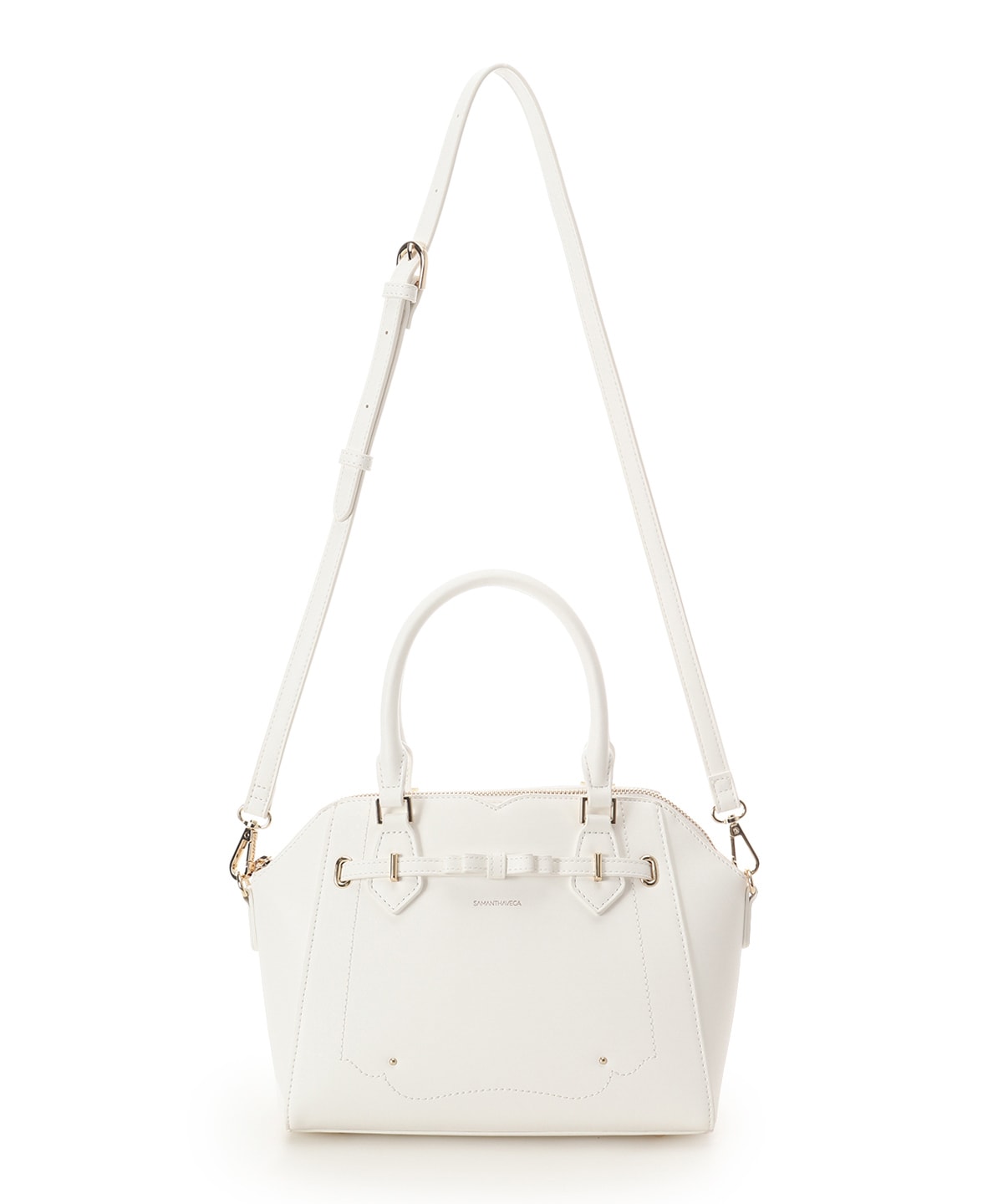 SAMANTHAVEGA Barrette Ribbon Handbag  Elegant Bow Accent Shoulder & Tote Bag