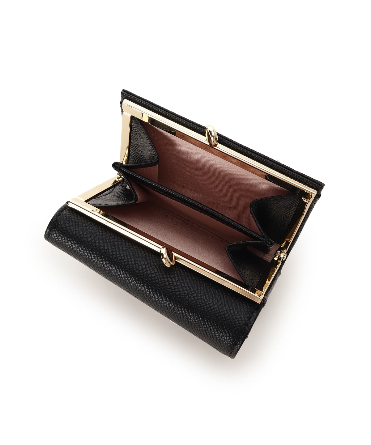 SAMANTHAVEGA Bicolor Accent Ribbon Folding Wallet | Cute & Compact with Stone Charm
