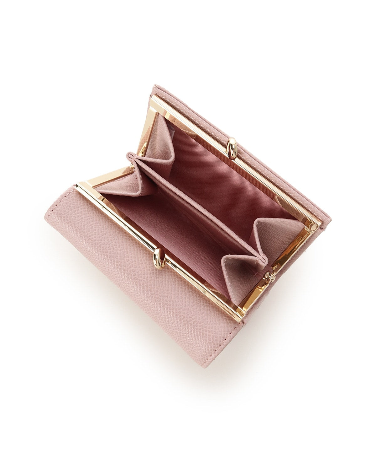 SAMANTHAVEGA Bicolor Accent Ribbon Folding Wallet | Cute & Compact with Stone Charm