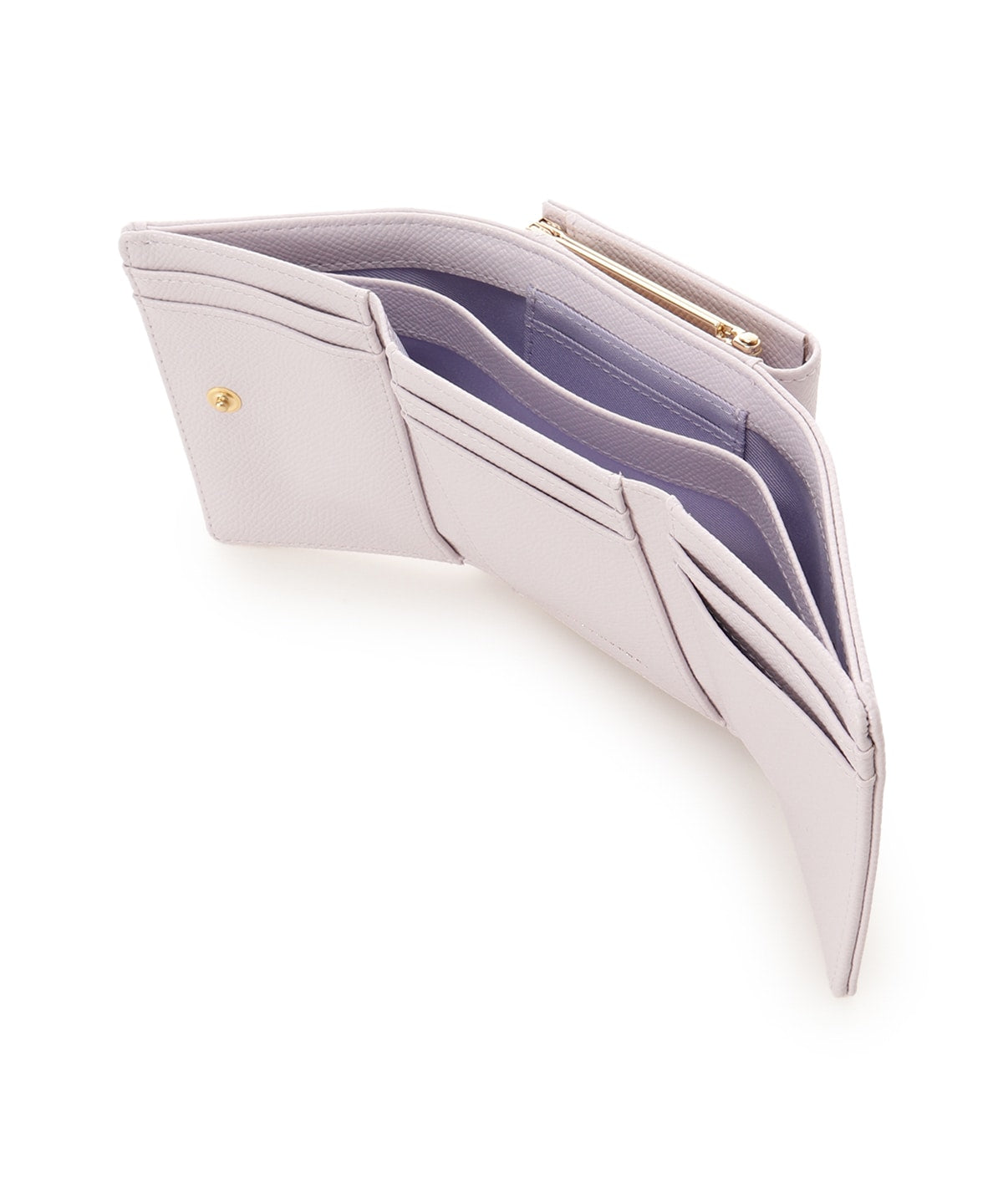 SAMANTHAVEGA Bicolor Jewel Ribbon Fold Wallet | Compact & Elegant Bijou Design