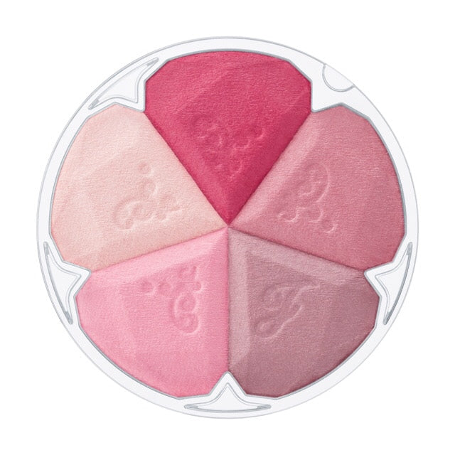 JILL STUART Bloom Mix Blush Compact | 5-Color Cheek Palette with Radiant Glow