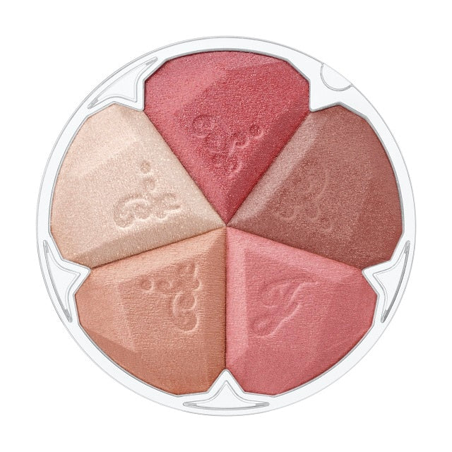 JILL STUART Bloom Mix Blush Compact | 5-Color Cheek Palette with Radiant Glow