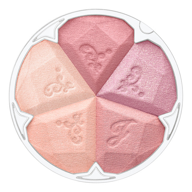 JILL STUART Bloom Mix Blush Compact | 5-Color Cheek Palette with Radiant Glow