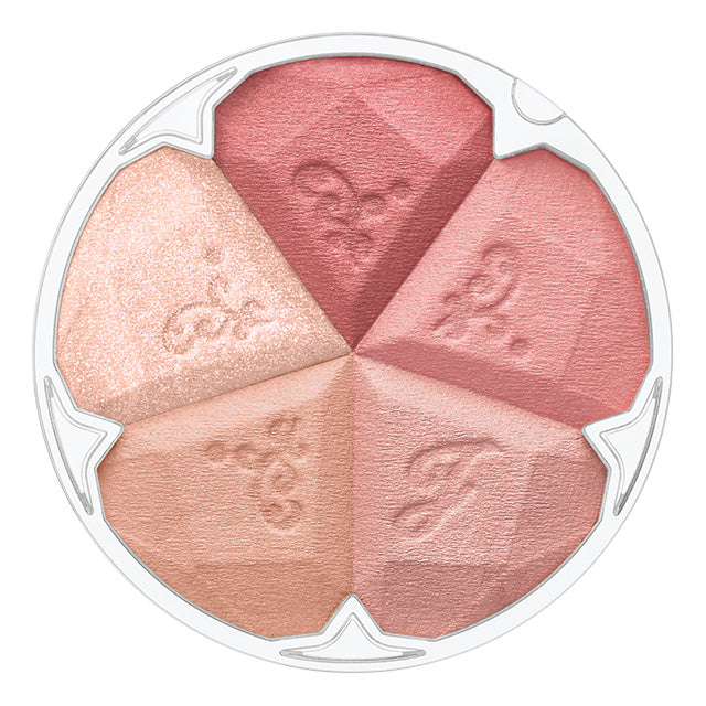 JILL STUART Bloom Mix Blush Compact | 5-Color Cheek Palette with Radiant Glow