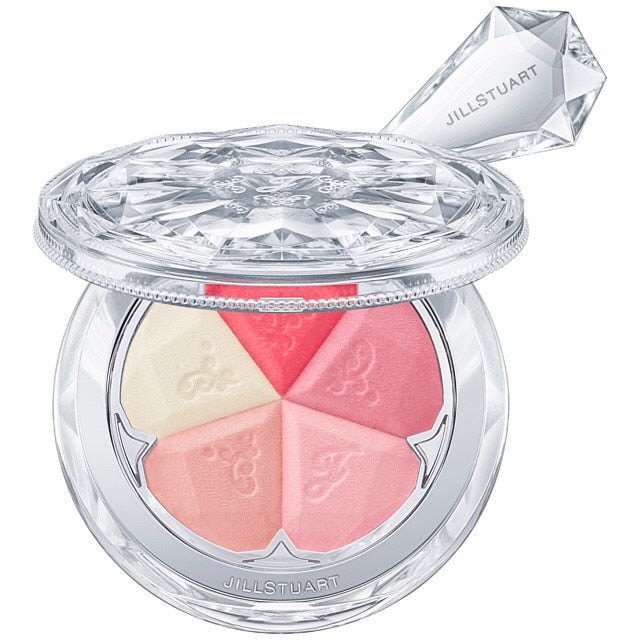 JILL STUART Bloom Mix Blush Compact | 5-Color Cheek Palette with Radiant Glow