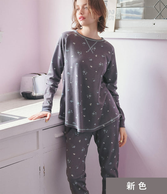 Thermal HARA-Maki Waffle Pajamas | Cotton Blend with Tummy Warmer for Cozy Nights