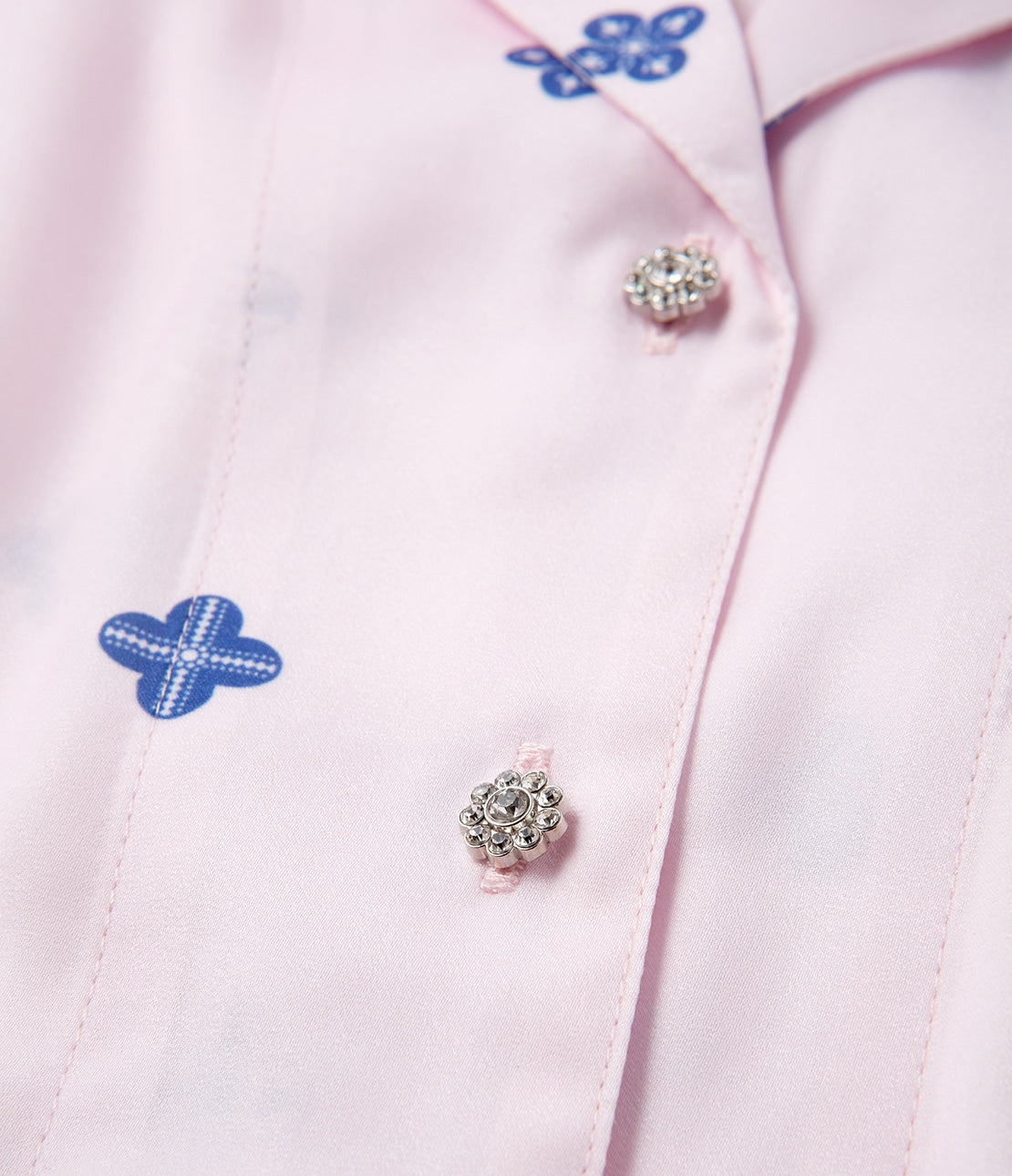 Confetti Satin Pajamas  KUNIKA Collaboration  Sweet-Inspired Romantic Loungewear