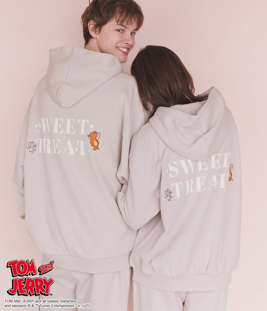 Jerry & Tuffy Hoodie Pajama Sweat Set | Tom & Jerry Collaboration Loungewear