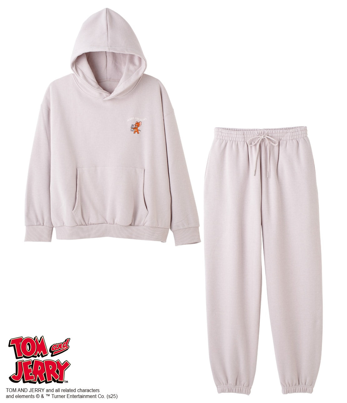 Jerry & Tuffy Hoodie Pajama Sweat Set | Tom & Jerry Collaboration Loungewear