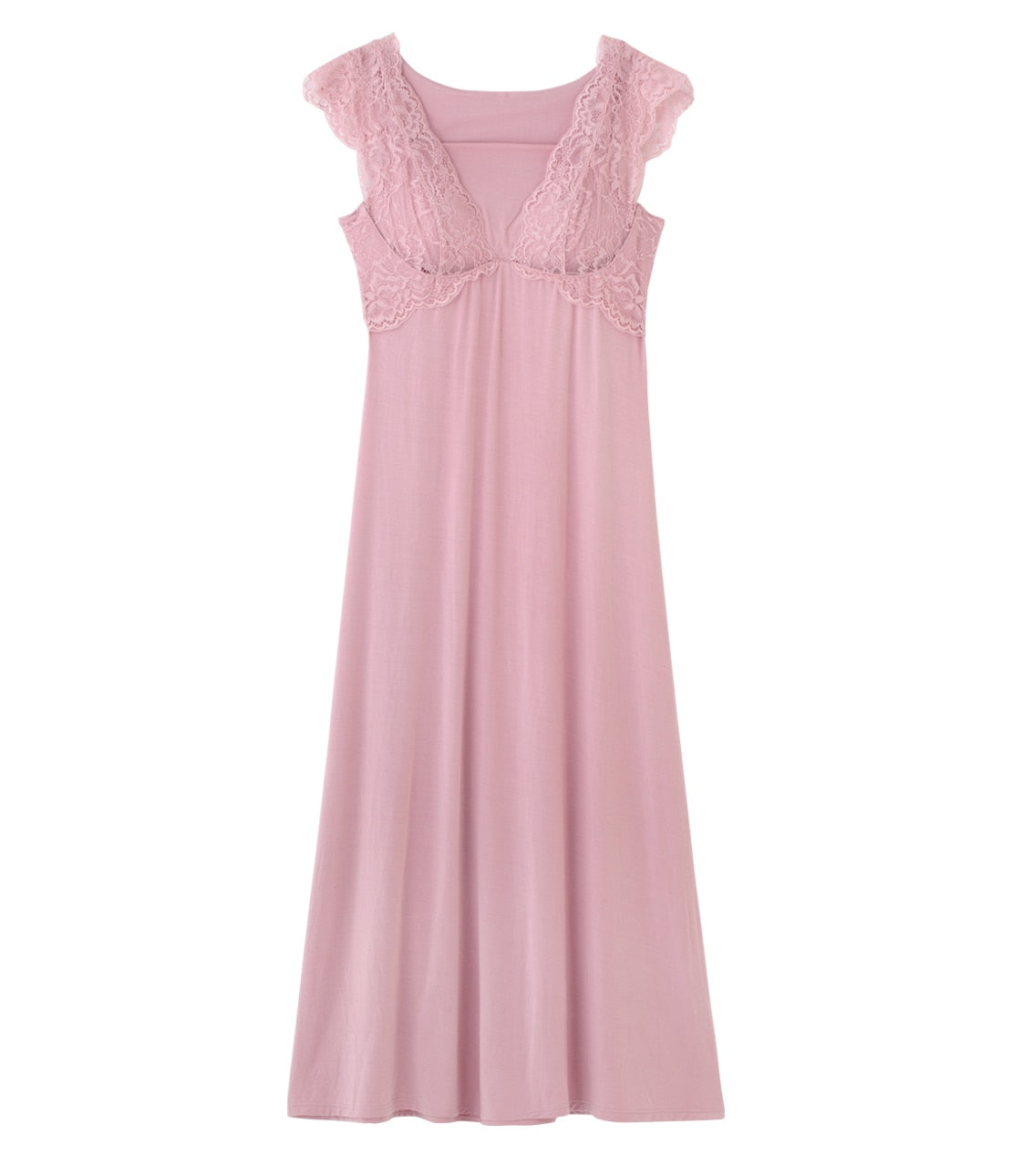 Night Bra Built-In Lounge Dress | Elegant Jersey One-Piece with Bust Support