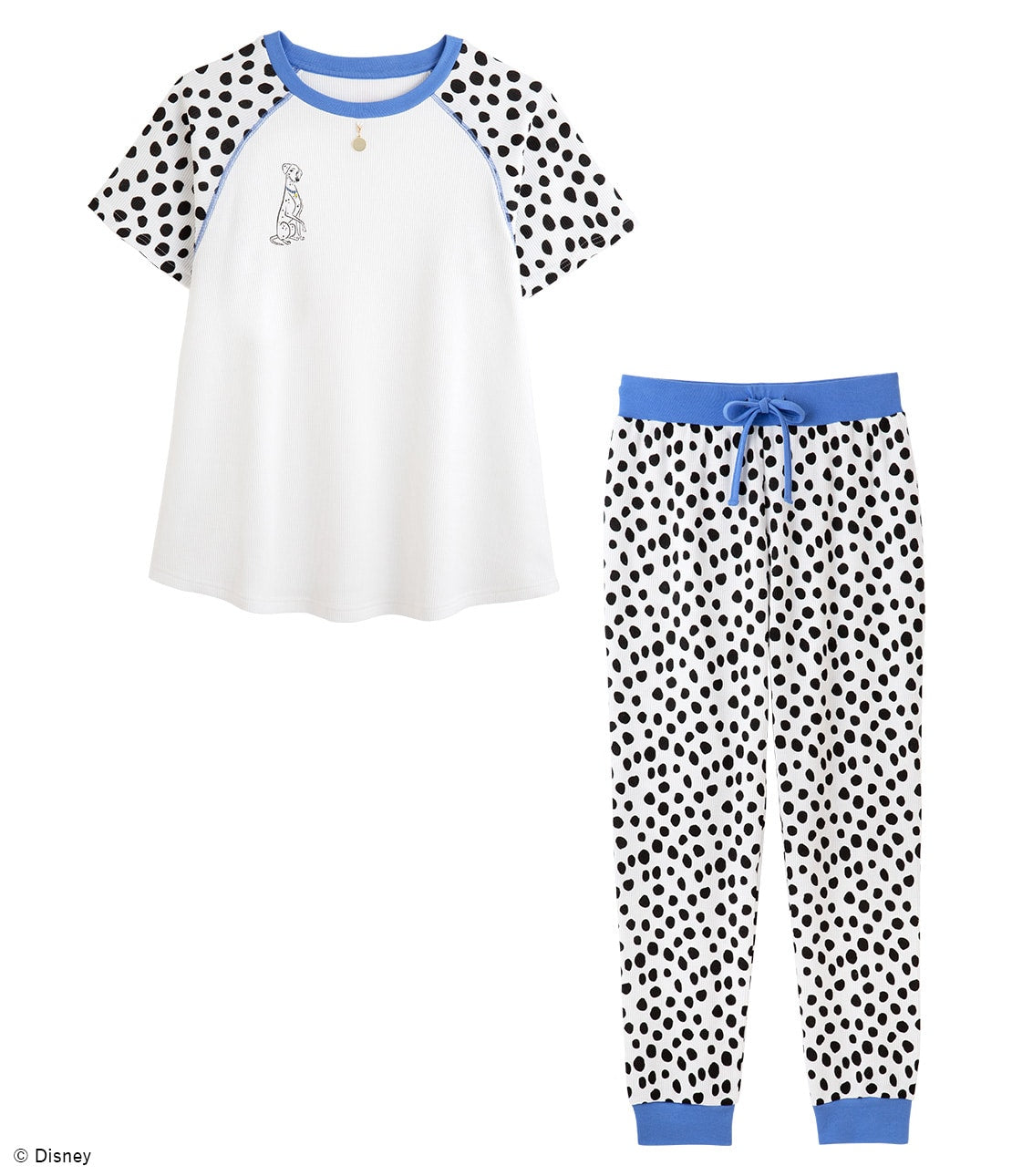 Disney 101 Dalmatians Pajama Set  Cotton-Blend Waffle Knit Loungewear