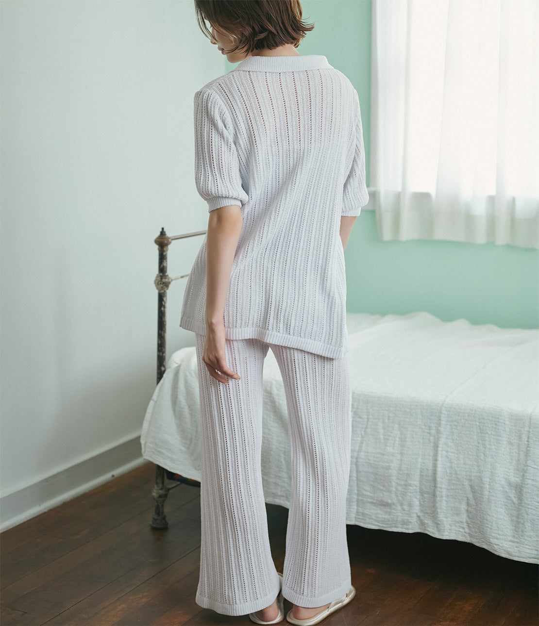 Whiply Open-Knit 3-Piece Pajama Set | Soft & Stylish Roomwear