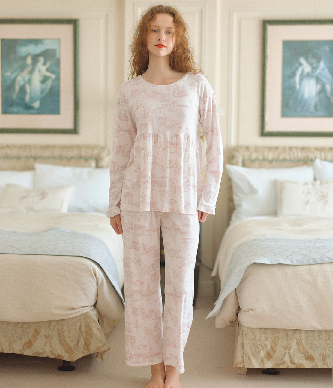 Good Sleepy HARA-Maki Pajamas | Cotton Blend with Tummy Warmer & Peplum Design