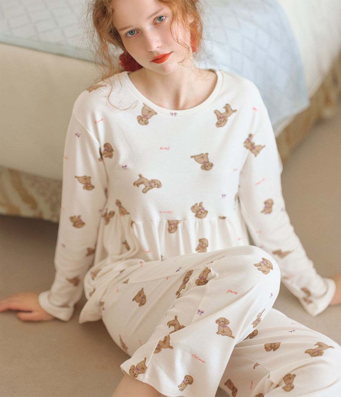 Good Sleepy HARA-Maki Pajamas | Cotton Blend with Tummy Warmer & Peplum Design