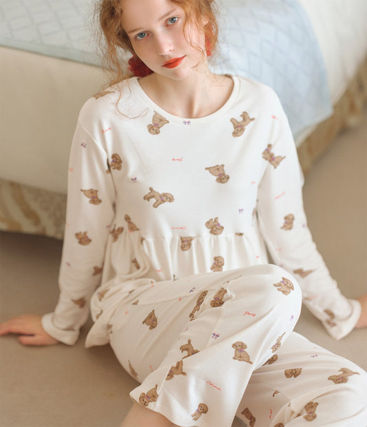 Good Sleepy HARA-Maki Pajamas | Cotton Blend with Tummy Warmer & Peplum Design