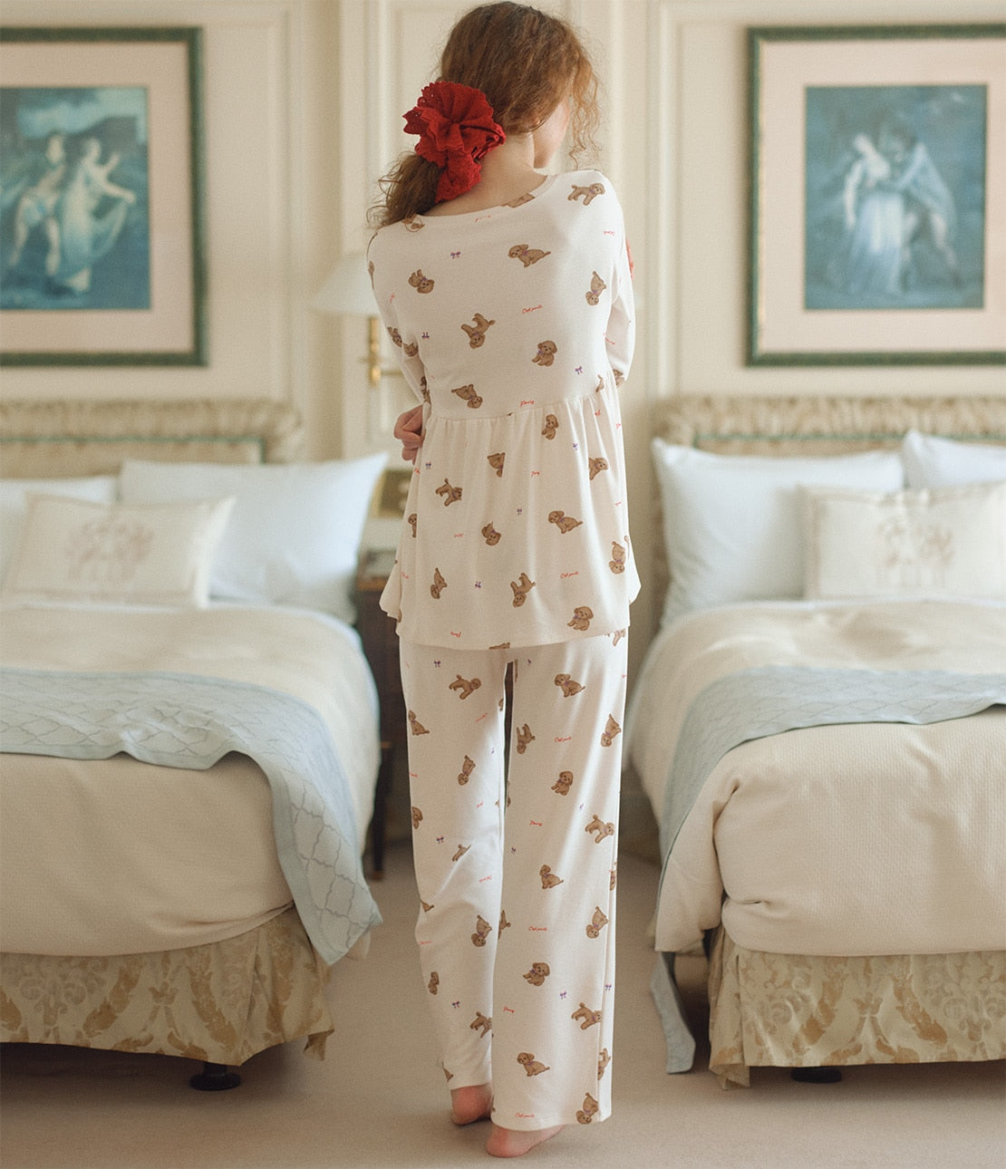 Good Sleepy HARA-Maki Pajamas | Cotton Blend with Tummy Warmer & Peplum Design