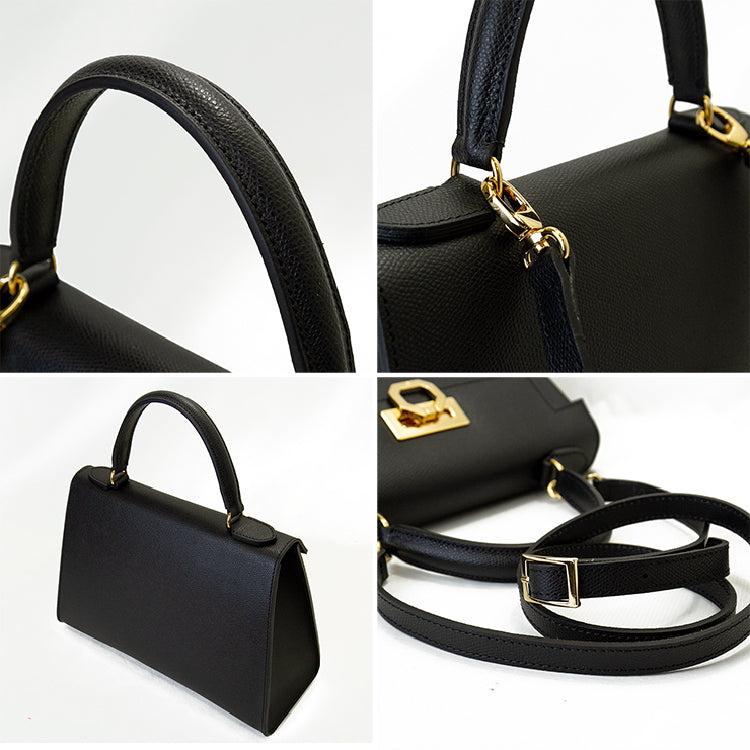 CARBOTTI ELENA 243 Honey Leather Tote – Structured 2-Way Handbag with Adjustable Strap