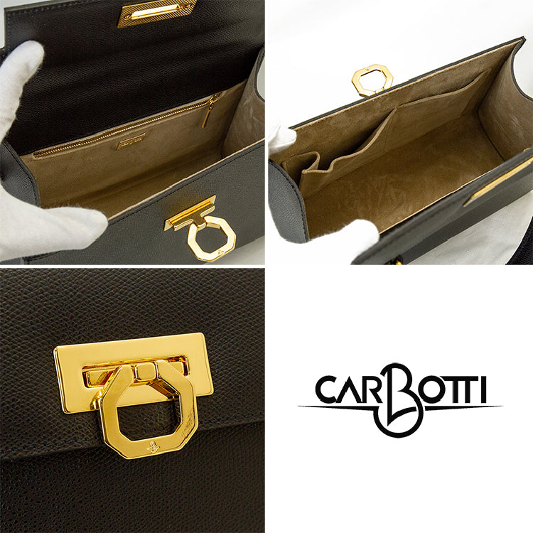 CARBOTTI ELENA 243 Honey Leather Tote – Structured 2-Way Handbag with Adjustable Strap