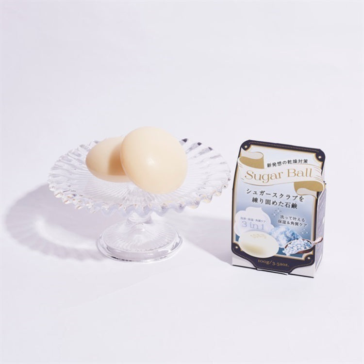 Sugar Ball 3-in-1 Scrub Soap - Exfoliate + Cleanse + Moisturize (100g)