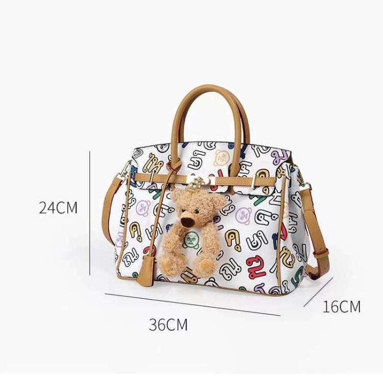 EYE THEME Bear Handbag - Adorable 2-Way Statement Piece with Shoulder Strap