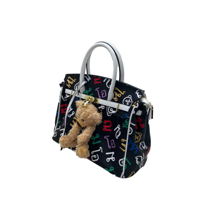 EYE THEME Bear Handbag - Adorable 2-Way Statement Piece with Shoulder Strap