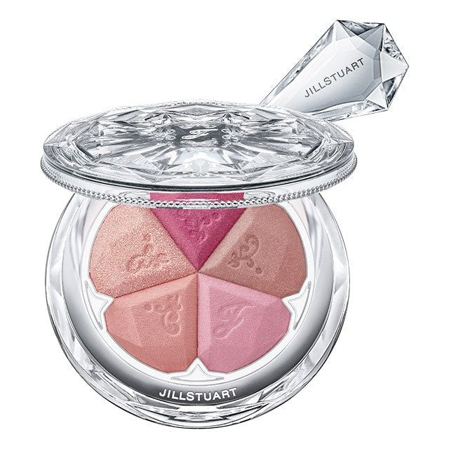JILL STUART Bloom Mix Blush Compact | 5-Color Cheek Palette with Radiant Glow