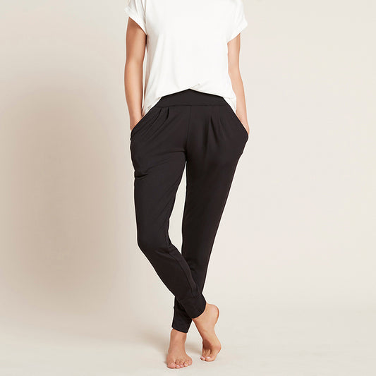 BOODY Downtime Lounge Pants – Bamboo-Rayon Relaxed Fit (Black/Storm)