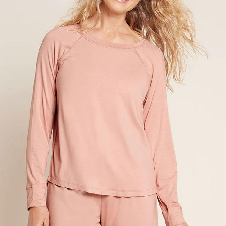 BOODY Good Night Raglan Sleep Top – Bamboo-Rayon Relaxed Nightwear